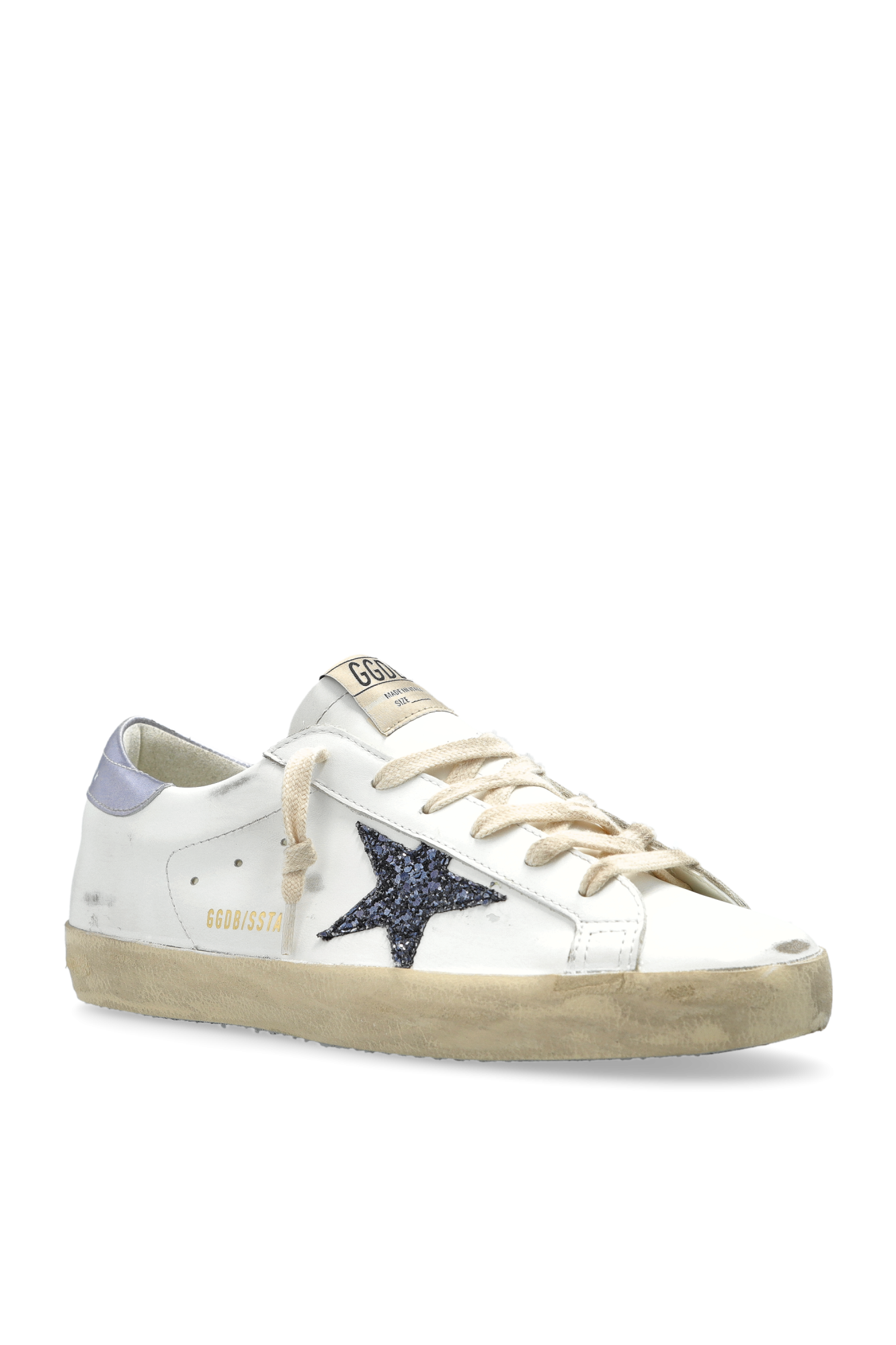 Golden Goose Super Star Classic with List, Glitter Star
